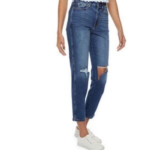 Arizona Medium Wash Distressed Highest Wash Mom Jean